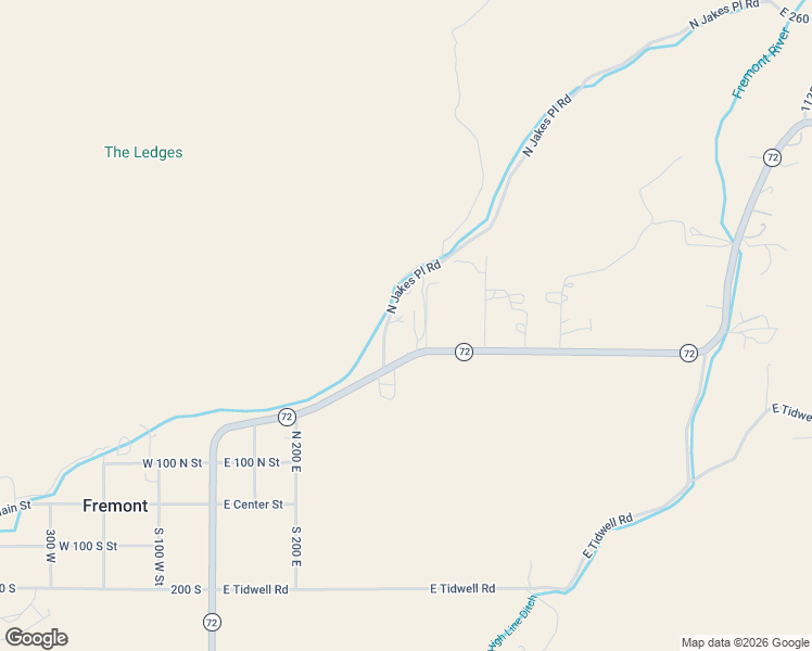 map of restaurants, bars, coffee shops, grocery stores, and more near 676 Utah 72 in Fremont