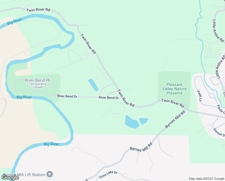 map of restaurants, bars, coffee shops, grocery stores, and more near 25 West Osage Drive in Eureka