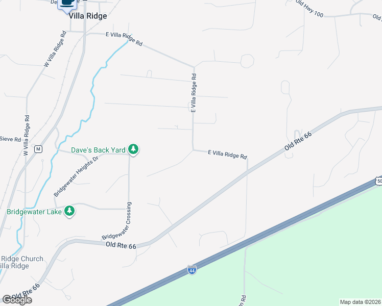 map of restaurants, bars, coffee shops, grocery stores, and more near 8 Dover Lane in Villa Ridge