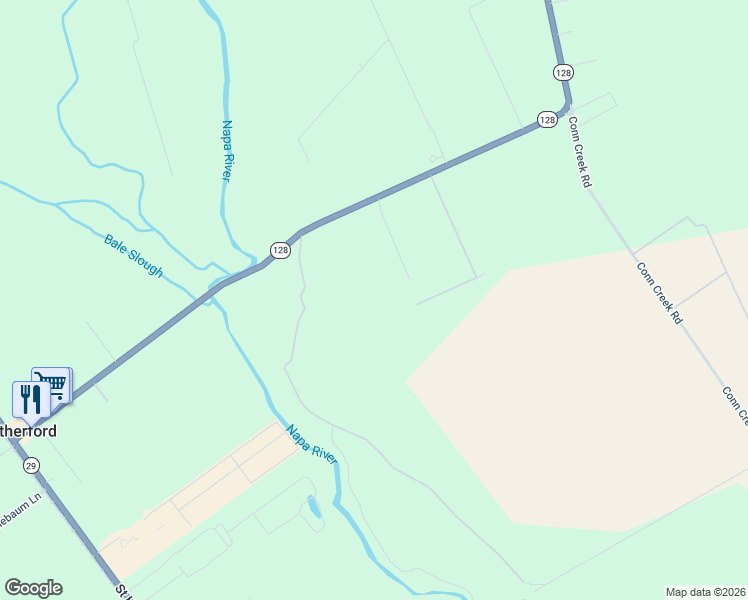 map of restaurants, bars, coffee shops, grocery stores, and more near 877 Rutherford Road in Napa