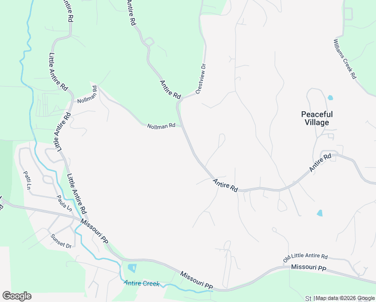 map of restaurants, bars, coffee shops, grocery stores, and more near 6240 Antire Road in High Ridge
