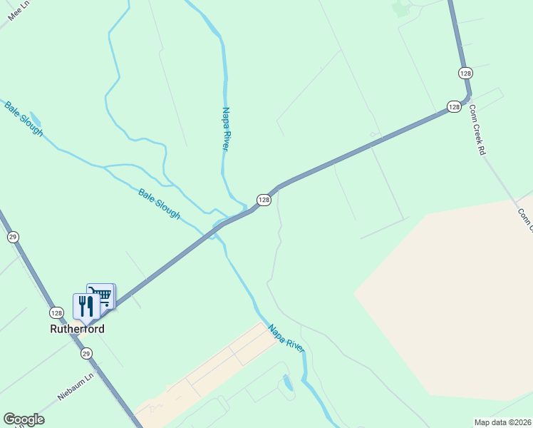 map of restaurants, bars, coffee shops, grocery stores, and more near 989 Rutherford Road in Napa