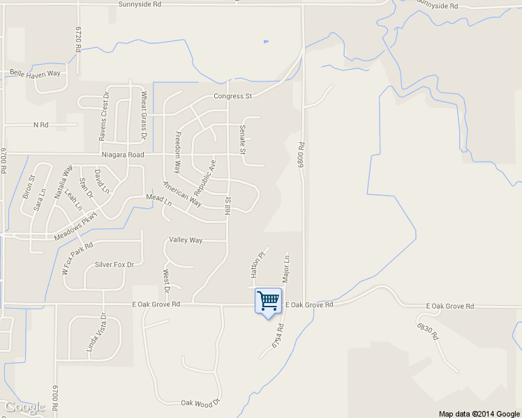 map of restaurants, bars, coffee shops, grocery stores, and more near 2001 Constitution Loop in Montrose