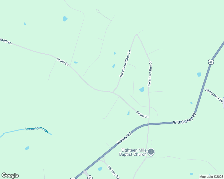 map of restaurants, bars, coffee shops, grocery stores, and more near 4800 Sycamore Ridge Lane in La Grange