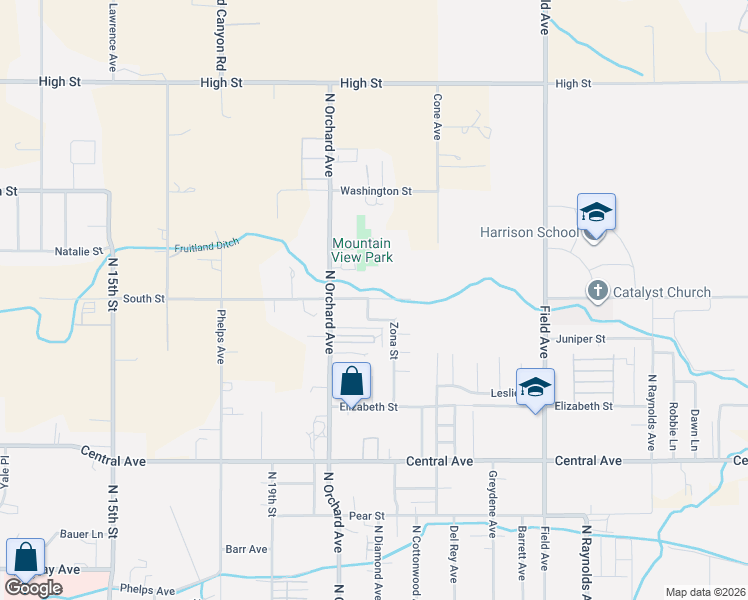 map of restaurants, bars, coffee shops, grocery stores, and more near 894 Zona St in Cañon City