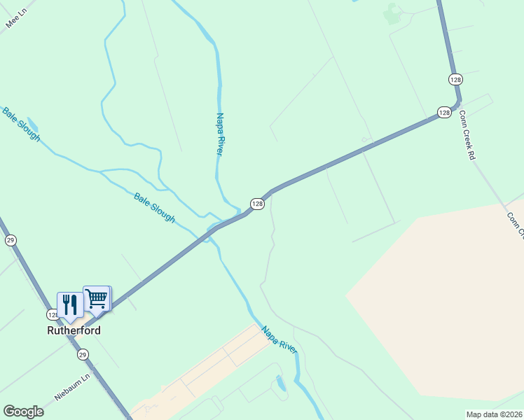 map of restaurants, bars, coffee shops, grocery stores, and more near 989 Rutherford Road in Napa