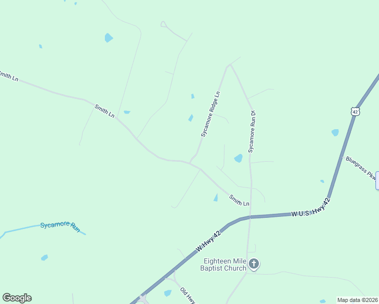 map of restaurants, bars, coffee shops, grocery stores, and more near 4800 Sycamore Ridge Lane in La Grange