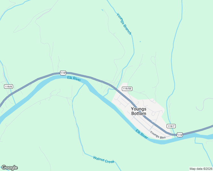 map of restaurants, bars, coffee shops, grocery stores, and more near 5318 Savannah Lane in Elkview