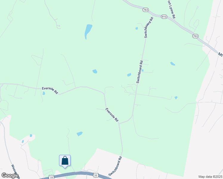 map of restaurants, bars, coffee shops, grocery stores, and more near 2266 Eversole Road in Harrisonburg