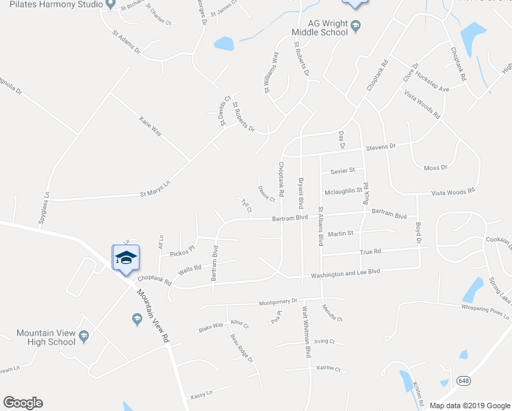 map of restaurants, bars, coffee shops, grocery stores, and more near 4 Tyll Court in Stafford