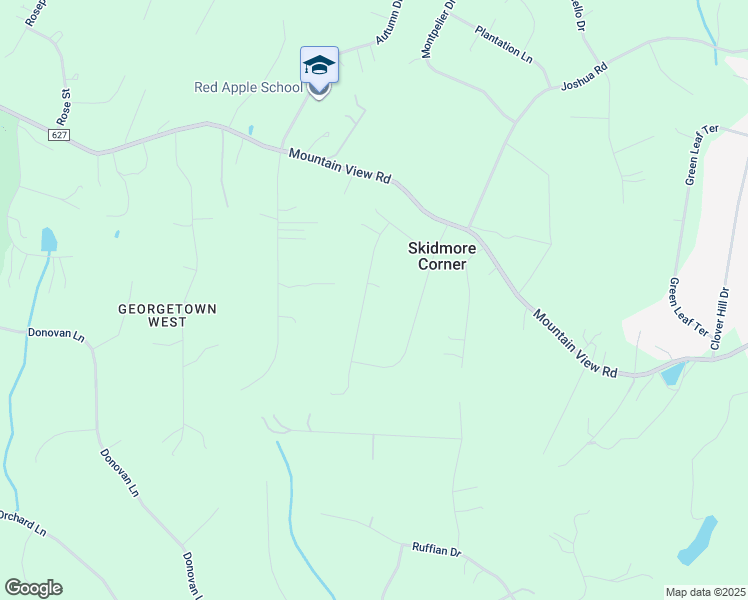map of restaurants, bars, coffee shops, grocery stores, and more near 9 Dacey Lane in Stafford
