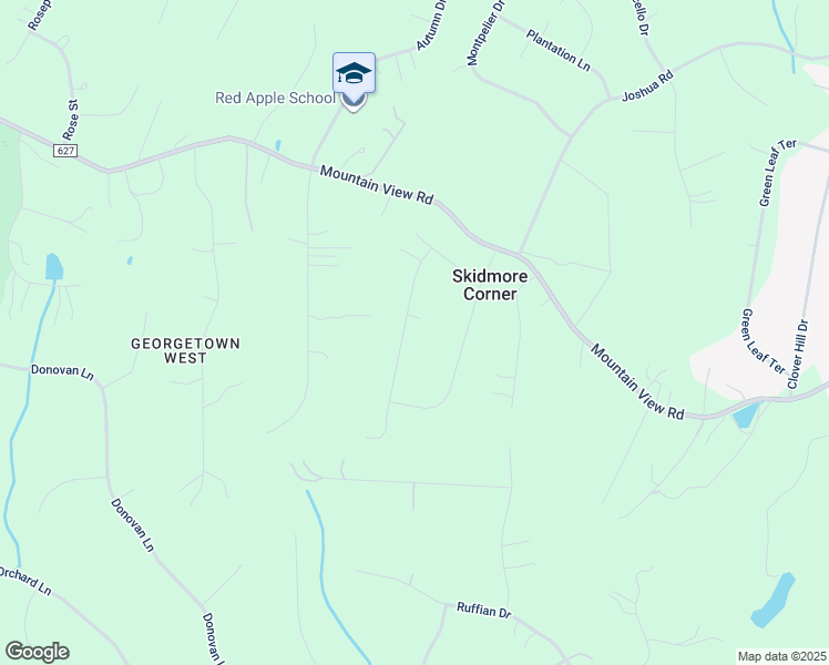 map of restaurants, bars, coffee shops, grocery stores, and more near 9 Dacey Lane in Stafford
