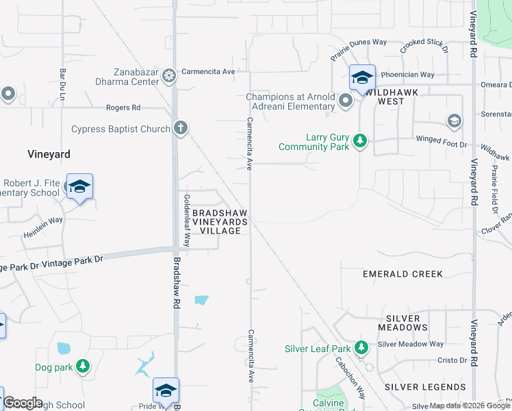 map of restaurants, bars, coffee shops, grocery stores, and more near 8031 Carmencita Avenue in Sacramento