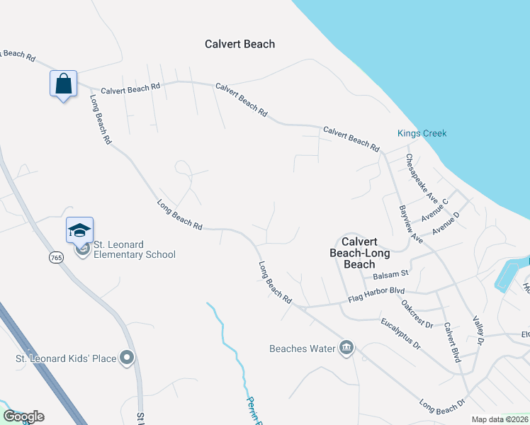 map of restaurants, bars, coffee shops, grocery stores, and more near 5335 Majesty Lane in Saint Leonard