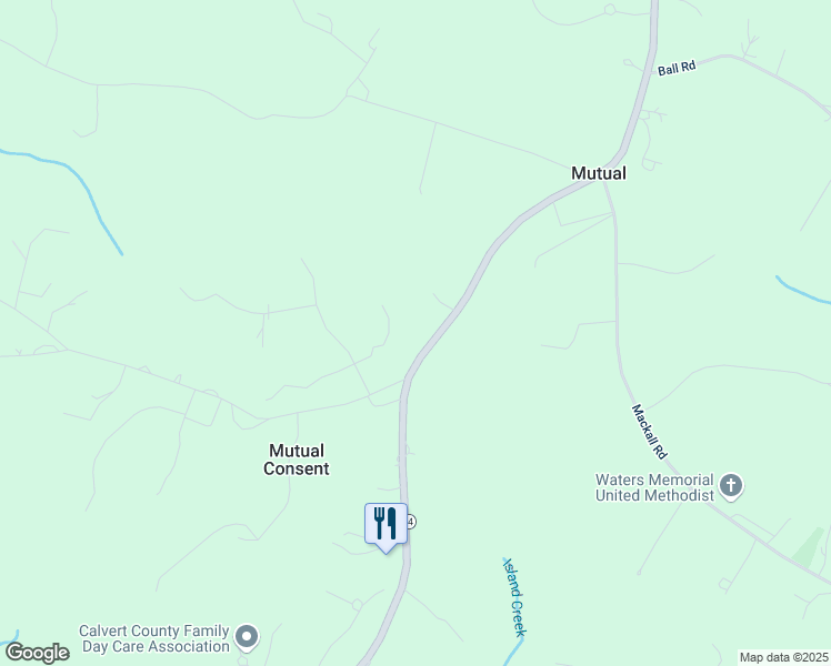 map of restaurants, bars, coffee shops, grocery stores, and more near 4905 Broomes Island Road in Port Republic