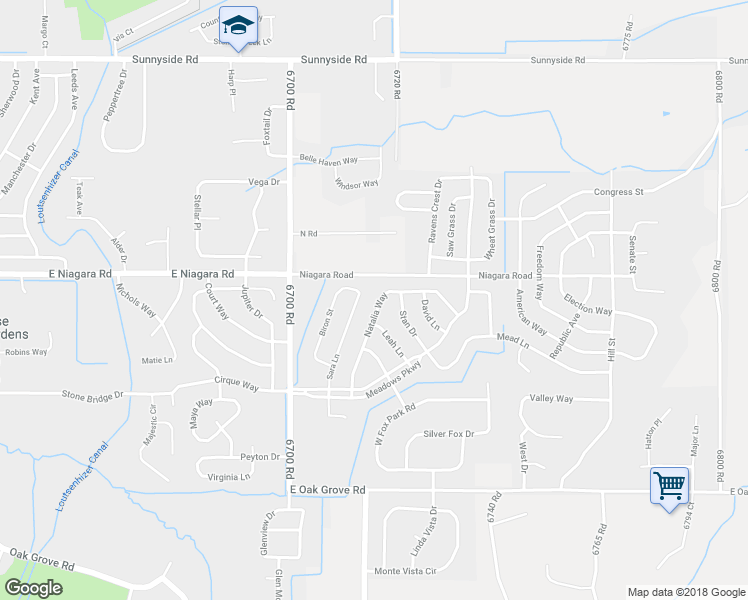 map of restaurants, bars, coffee shops, grocery stores, and more near 1886 Natalia Way in Montrose