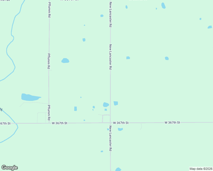 map of restaurants, bars, coffee shops, grocery stores, and more near 36436 New Lancaster Road in Paola