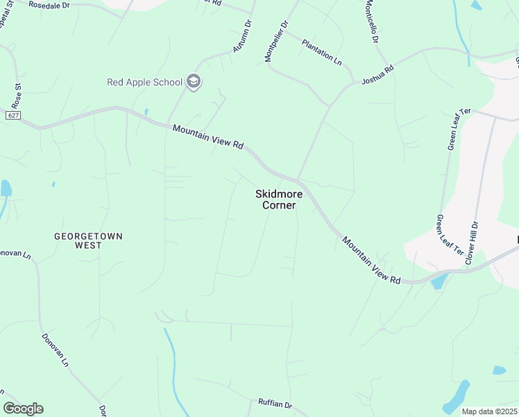 map of restaurants, bars, coffee shops, grocery stores, and more near 7 Carter Lane in Stafford