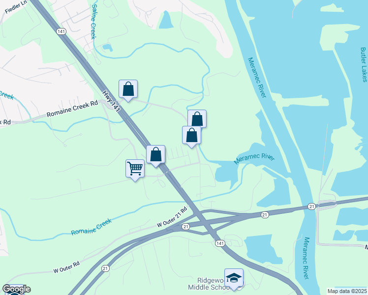 map of restaurants, bars, coffee shops, grocery stores, and more near 2516 Weldon Court in Fenton