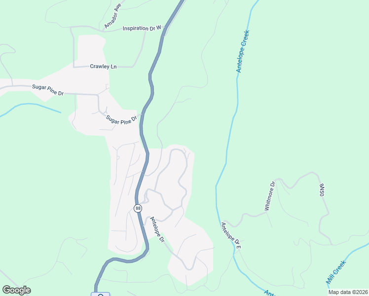 map of restaurants, bars, coffee shops, grocery stores, and more near 19000 Circle View Drive in Pioneer