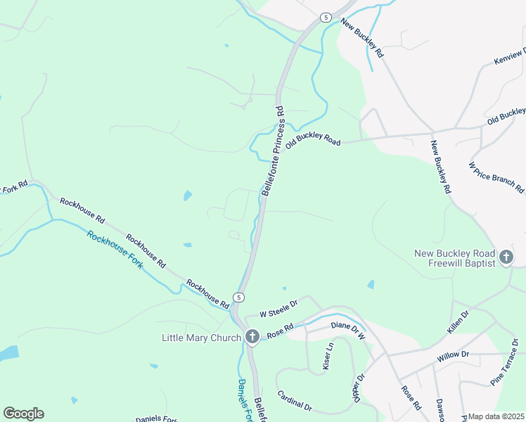 map of restaurants, bars, coffee shops, grocery stores, and more near 1601 West Felty Road in Ashland