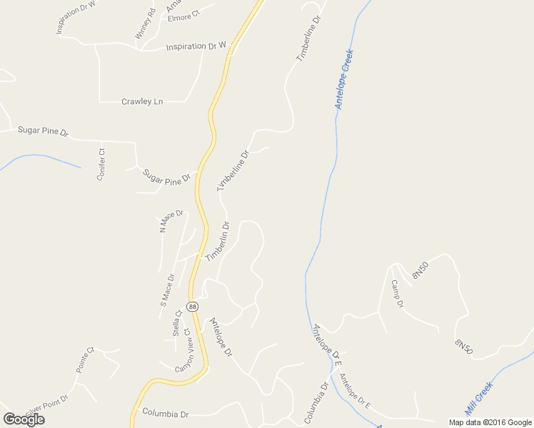 map of restaurants, bars, coffee shops, grocery stores, and more near 19000 Circle View Drive in Pioneer