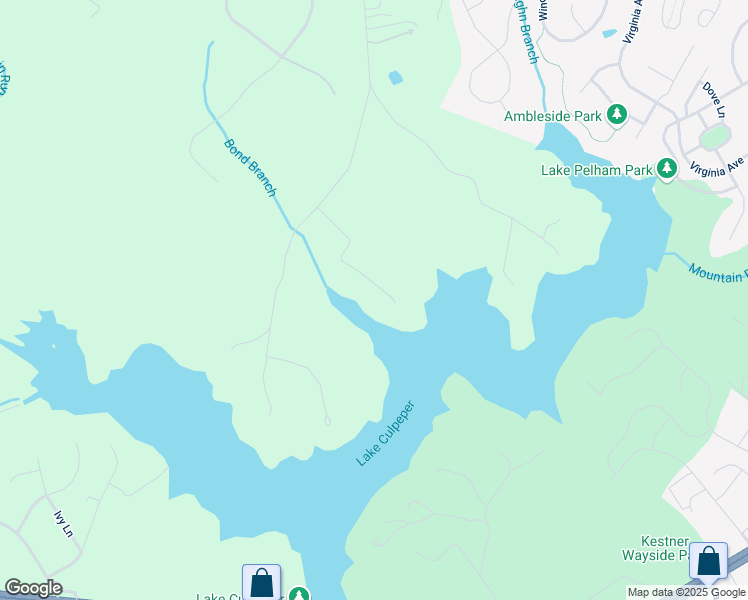 map of restaurants, bars, coffee shops, grocery stores, and more near Whisper Hill Road in Culpeper