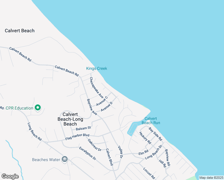map of restaurants, bars, coffee shops, grocery stores, and more near 5430 Beach Drive in Saint Leonard