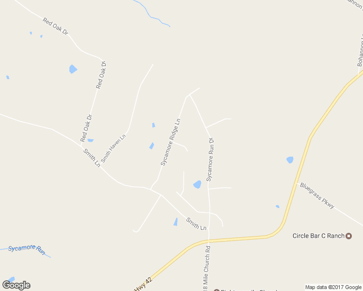 map of restaurants, bars, coffee shops, grocery stores, and more near Sycamore Ridge Court in La Grange