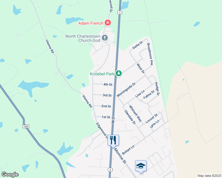 map of restaurants, bars, coffee shops, grocery stores, and more near 1812 Market Street in Charlestown