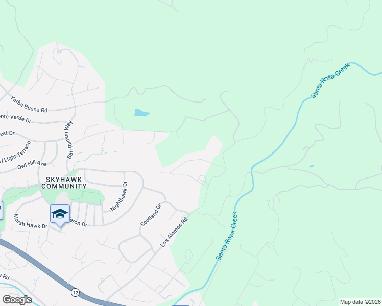 map of restaurants, bars, coffee shops, grocery stores, and more near 5760 Futura Way in Santa Rosa