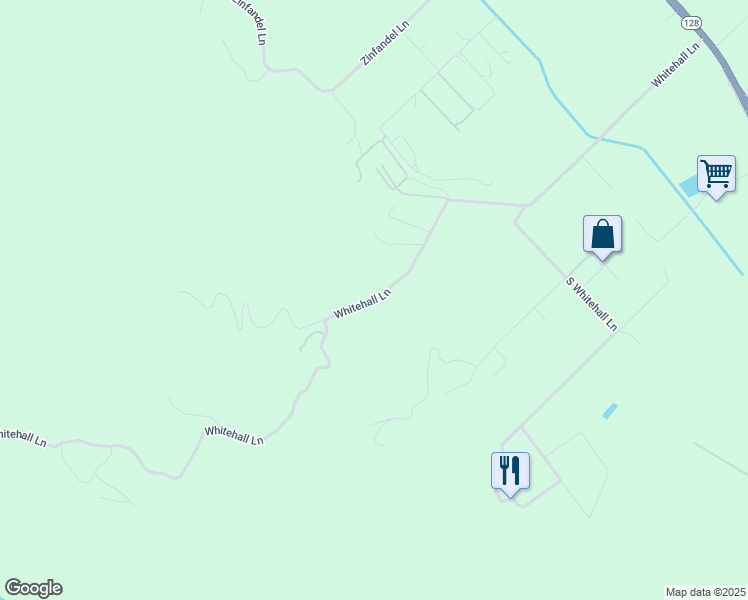 map of restaurants, bars, coffee shops, grocery stores, and more near 1519 Whitehall Lane in St. Helena