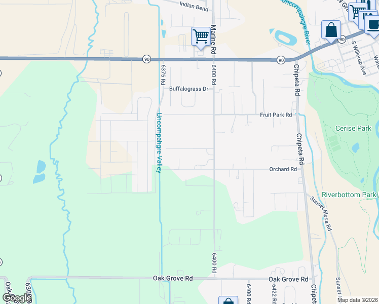 map of restaurants, bars, coffee shops, grocery stores, and more near 1133 Normandy Road in Montrose