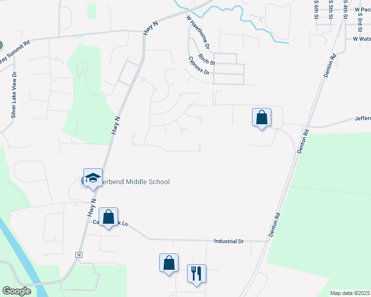 map of restaurants, bars, coffee shops, grocery stores, and more near 1627 Westlake Court in Pacific