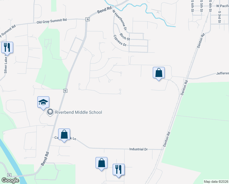 map of restaurants, bars, coffee shops, grocery stores, and more near 1627 Westlake Court in Pacific