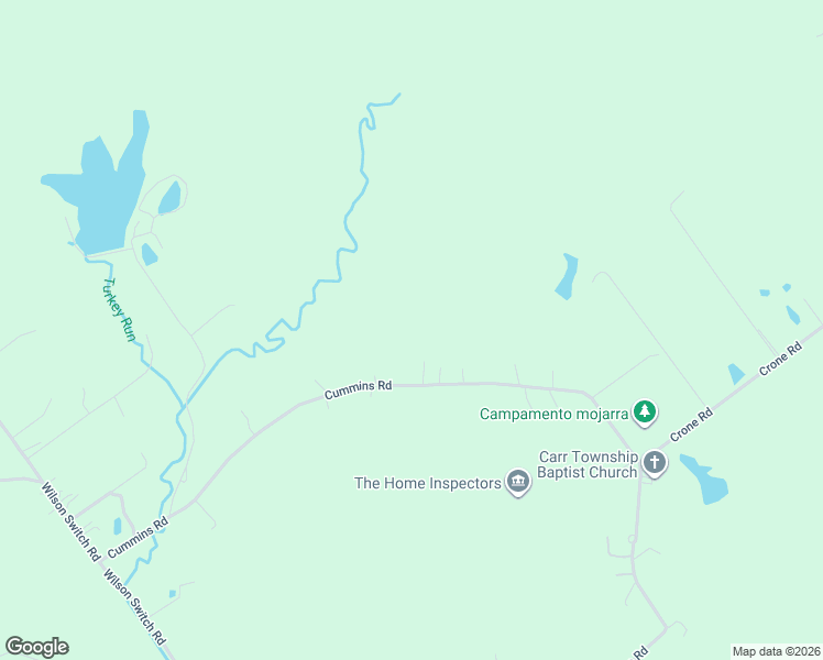 map of restaurants, bars, coffee shops, grocery stores, and more near 3221 Cummins Road in Borden
