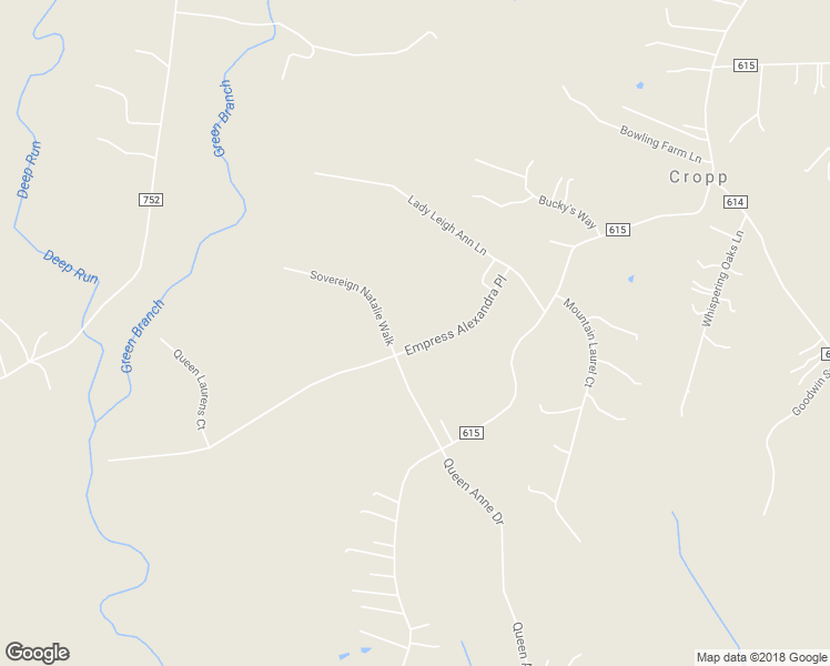 map of restaurants, bars, coffee shops, grocery stores, and more near 64 Empress Alexandra Place in Fredericksburg