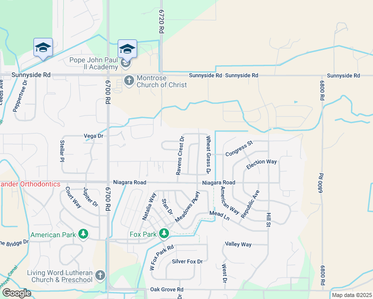 map of restaurants, bars, coffee shops, grocery stores, and more near 1648 Saw Grass Drive in Montrose