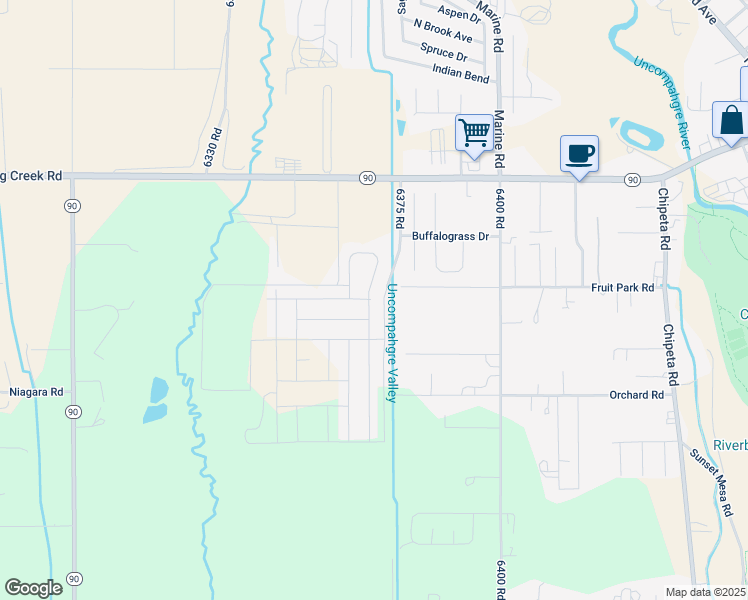 map of restaurants, bars, coffee shops, grocery stores, and more near 400 Howard Fork Avenue in Montrose