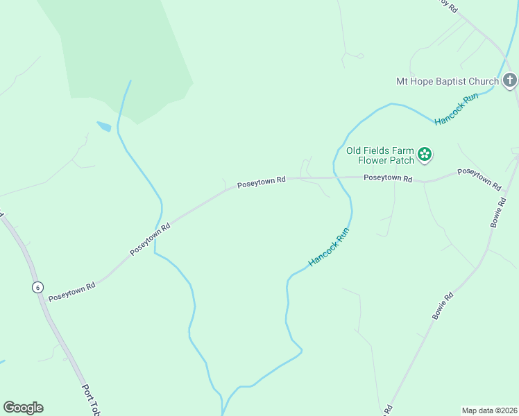 map of restaurants, bars, coffee shops, grocery stores, and more near 3000 Poseytown Road in Nanjemoy