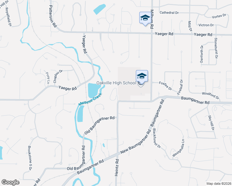 map of restaurants, bars, coffee shops, grocery stores, and more near 5543 Baronridge Drive in St. Louis