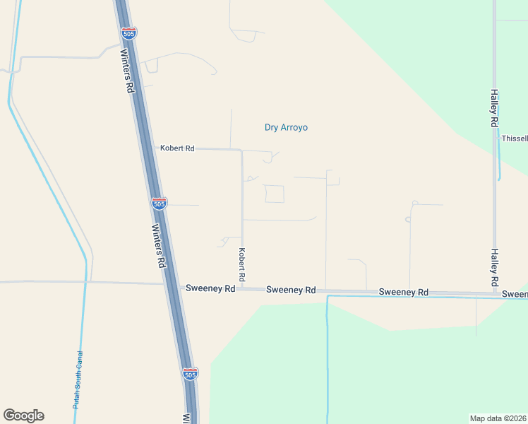 map of restaurants, bars, coffee shops, grocery stores, and more near 8318 Kobert Road in Winters