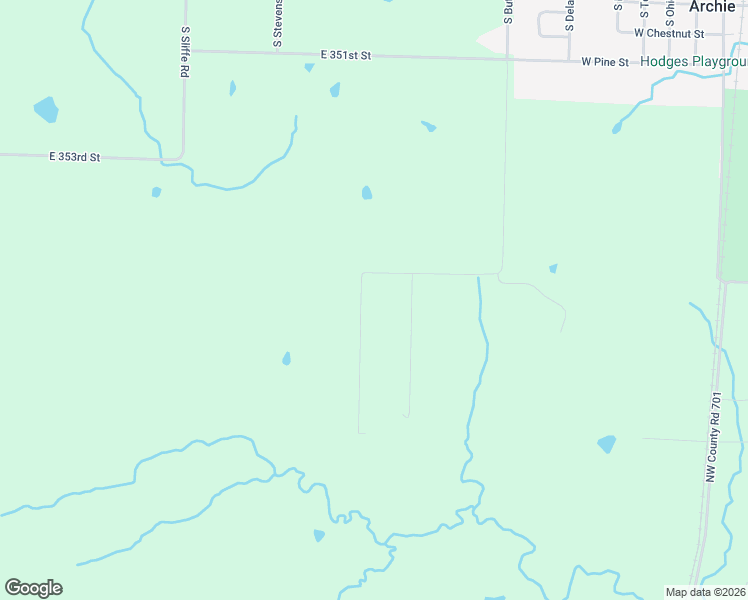 map of restaurants, bars, coffee shops, grocery stores, and more near 17371 Northwest County Road 1501 in Archie