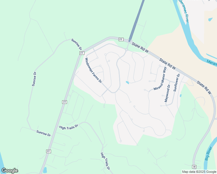 map of restaurants, bars, coffee shops, grocery stores, and more near 2175 Windswept Farms Drive in Eureka