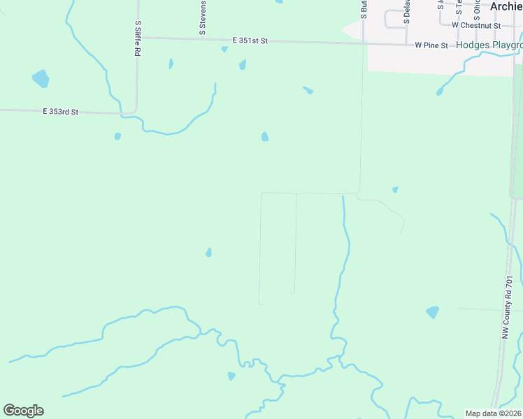 map of restaurants, bars, coffee shops, grocery stores, and more near 17371 Northwest County Road 1501 in Archie