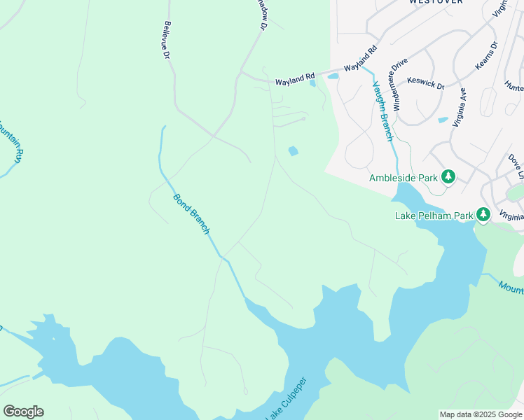 map of restaurants, bars, coffee shops, grocery stores, and more near Whisper Hill Road in Culpeper