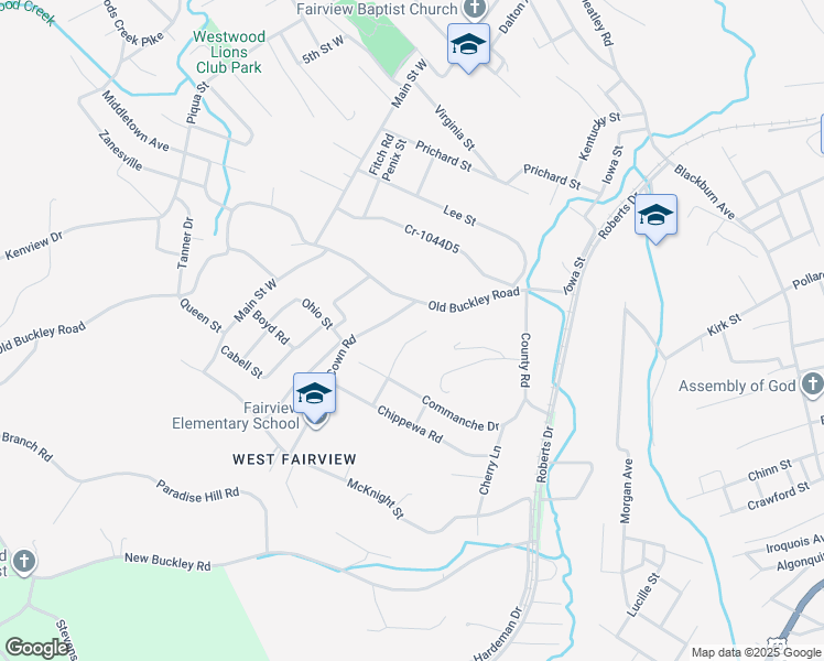 map of restaurants, bars, coffee shops, grocery stores, and more near 208 Chickasaw Court in Ashland