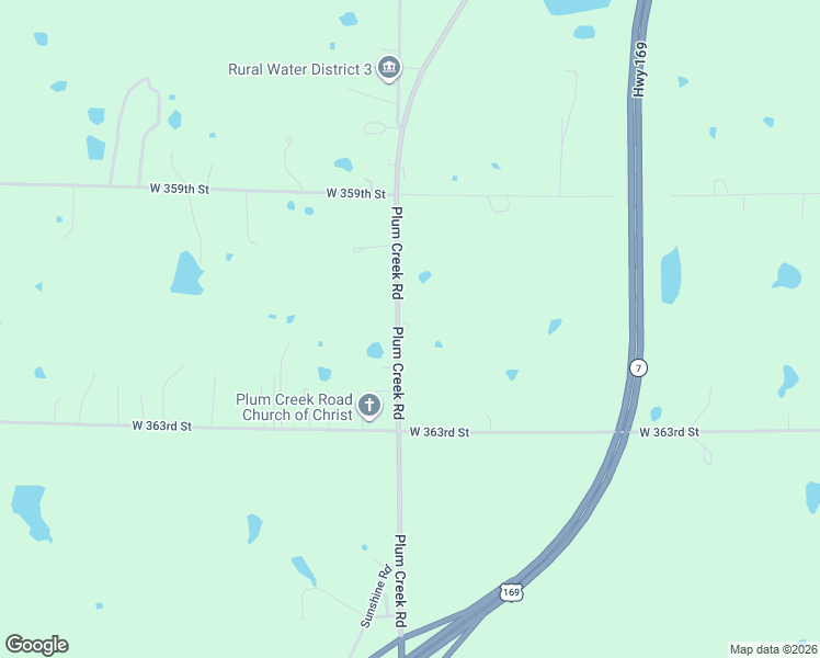 map of restaurants, bars, coffee shops, grocery stores, and more near 36105 Plum Creek Road in Osawatomie