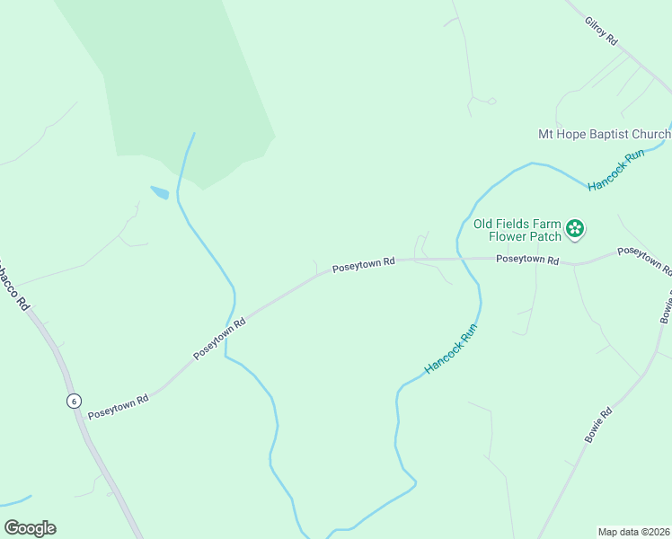 map of restaurants, bars, coffee shops, grocery stores, and more near 3000 Poseytown Road in Nanjemoy