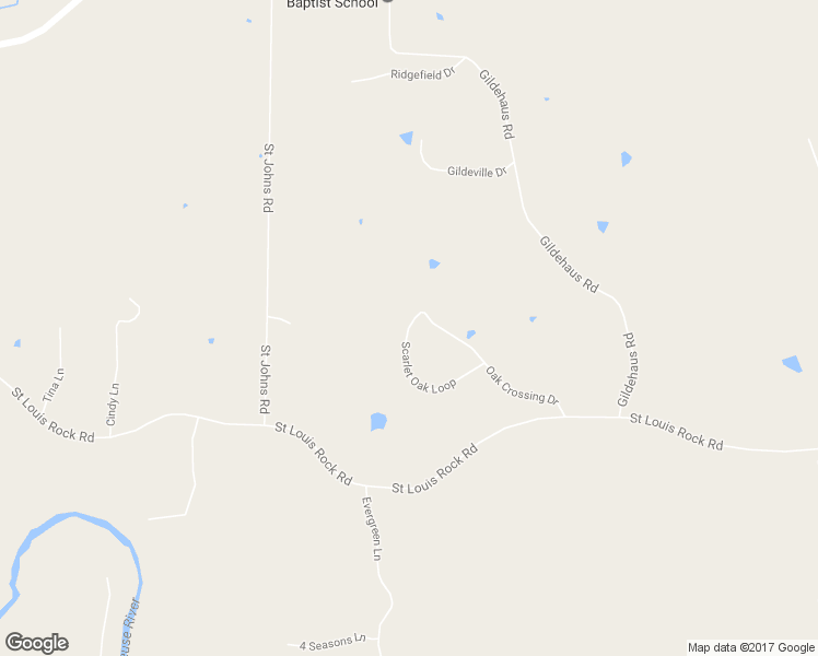 map of restaurants, bars, coffee shops, grocery stores, and more near 218 Scarlet Oak Loop in Villa Ridge